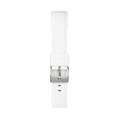Miniatyrbillede 4 af 4: Silikone urrem til Huawei GT5/GT4/Watch4 Hvid + Sølv 22 mm