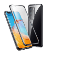 Miniatyrbillede 1 af 5: Dobbeltsidet mobilcover med hærdet glas - Huawei P40 - Sort