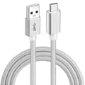 Miniatyrbild 1 av 2: USB A till Type C 3.2 60W datakabel Silver M Silver M