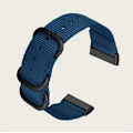 Miniatyrbild 2 av 4: Nylon Canvas Armband för Fitbit Versa 3/Sense Blå