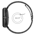 Miniatyrbild 4 av 8: Klockarmband i rostfritt stål för Google Pixel Watch 3 Svart 41 mm
