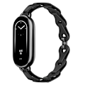 Miniatyrbillede 1 af 4: Silikone urrem til Xiaomi Band 8/9 Sort