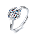Miniatyrbild 5 av 5: Bling zirkonring set 4-pack Silver