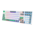 Miniatyrbild 6 av 6: ONIKUMA G38 98-tangenter USB-trådbundet mekaniskt tangentbord Vit