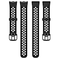 Miniatyrbillede 4 af 4: Udskiftningsrem til Huawei Band 8/9 - Åndbar silikonerem Sort