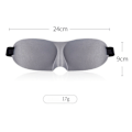 Pikkukuva 4 / 5: 3D Sleep Eye Eye Mask matkoille ja kotiin Harmaa