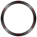 Miniatyrbillede 3 af 5: Premium Garmin Tactix 8 AMOLED Bezel - Sort & Rød Accent