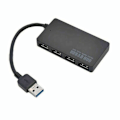 Miniatyrbild 4 av 9: USB 3.0 hub med 4 portar Svart