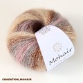 Miniatyrbillede 1 af 4: Ether Blue, Håndstrikket Mohairgarn Mørk pink