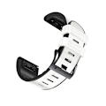 Pikkukuva 2 / 3: Silikoninen kellonranneke Garmin Fenix 8/7X/6X/5X -kellolle Valkoinen 26mm