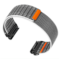 Miniatyrbillede 4 af 4: Nylon urrem til Garmin Fenix 8/567X/pro/Epix 935/965 Grå 22 mm