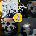 Miniatyrbillede 4 af 6: Multifunktionsværktøj 18-i-1 Snowflake Sølv