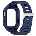 Miniatyrbillede 3 af 4: Urrem med beskyttende etui til Huawei Watch Fit 3 Blå