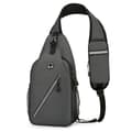 Multifunktionell Crossbody-Axelväska för Män DarkGrey DarkGrey