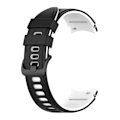Miniatyrbillede 1 af 5: Silikone urrem til Samsung Watch 4 Sort hvid