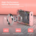 Pikkukuva 3 / 11: INF Digikamera 48MP 2,7K FHD 16X digitaalinen zoom 2,88 tuuman näyttö Vaaleanpunainen