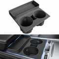 Mugghållare för Tesla Model Y/3, Center Console Insert Tray Organizer Grey Grey