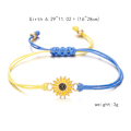 Miniatyrbild 5 av 5: Makraméarmband i ukrainska färger Flerfärgad