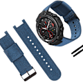 Pikkukuva 3 / 3: Amazfit T-Rex Pro Nylon Canvas -kellohihna Sininen
