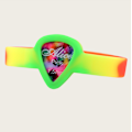 Miniatyrbild 3 av 9: Plektrumhållare för gitarr, armbandsplektrumhållare för gitarrister Grön