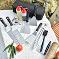 Miniatyrbillede 2 af 4: 14 styk grillspatel i rustfrit stål grillværktøjssæt