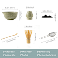 Miniatyrbillede 9 af 11: Matcha Whisk Sæt: SQ Jade Knife Matcha 8-Piece Rustfrit Stål