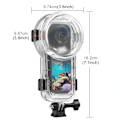 Miniatyrbild 1 av 5: Transparent Vattentätt Fodral för Insta360 X5 Panoramakamera