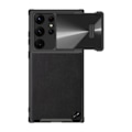 Pikkukuva 1 / 6: Nillkin CamShield nahkakotelo Samsung Galaxy S23 Ultralle (musta)
