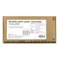 Miniatyrbild 4 av 5: Patch Panel, 12xRJ45, Cat6a, wall-mountable, metal, grey