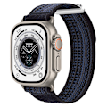 Miniatyrbillede 4 af 4: Flettet nylon sportsrem til Apple Watch Sort + blå S