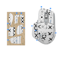 Miniatyrbillede 2 af 7: Forbedrede Grip Mouse Stickers til Logitech MX Master 3/3s Hvid
