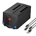 Miniatyrbillede 3 af 3: FIDECO YPZ220B HDD/SSD docking-/kloningsstation (USB 3.2, SATA I/II/III)
