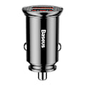 Miniatyrbild 3 av 11: Baseus Circular 2xUSB QC3.0 5A 30W billaddare (svart)