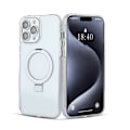 Pikkukuva 1 / 6: Iskunkestävä mobiilikotelo jalustalla iPhonelle iPhone 13 Pro max Hopea