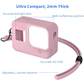 Miniatyrbillede 6 af 6: Silikone etui og tilbehør til GoPro Hero 8 Sort - pink