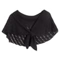Stickad sjal wrap för kvinnor, vår- och höstmode Pashmina Black Black