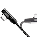 Miniatyrbild 5 av 6: Vinklad USB-C-kabel USB 2.0 Max 3A 1m