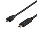 Miniatyrbillede 3 af 3: USB 2.0 cable, Type C M, Type MIcro B M, 0.5m, black