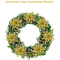 Miniatyrbild 4 av 5: Julblommor för juldekoration plast Guld 10-pack