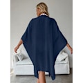 Miniatyrbillede 4 af 4: Stilfuld Cardigan Cover-Up i Bomuldsblanding Blå