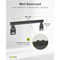 Miniatyrbillede 5 af 9: Ultraslim TV-vægbeslag Basic FIXED (XL), sort