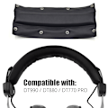 Miniatyrbild 5 av 5: INF Kudde för huvudbåge Beyerdynamic DT990 DT880 DT770 Pro Headset Svart