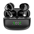 Miniatyrbillede 1 af 6: SP9X Sorte Bluetooth-øretelefoner: Støjreduktion og lang levetid