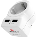 Miniatyrbild 1 av 7: Reseadapter Europa till USA m.fl.2xUSB-A 12W Jordad