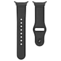 Miniatyrbillede 2 af 3: Rem i ægte læder til Samsung Galaxy Watch7 Ultra (47 mm) - Sort
