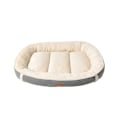 Pikkukuva 1 / 4: Mokkanahka Flanelli Nest Dog Bed Lemmikkien petimatto Harmaa S