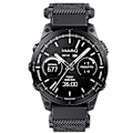 Miniatyrbillede 5 af 5: Garmin Fenix 8 Nylon Vævet Rem - Sort Grå 22 mm