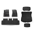 Miniatyrbild 1 av 4: 2023-2024 Tesla Model 3 Golvmattor Set - TPE Material Vänsterstyrd