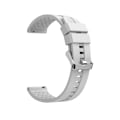 Miniatyrbild 5 av 6: Vitt silikonarmband för Huawei GT - 20mm silverspänne