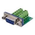 Miniatyrbild 1 av 4: 10-pin Terminal Block Adapter, DE-9 female, 10-Pin, green